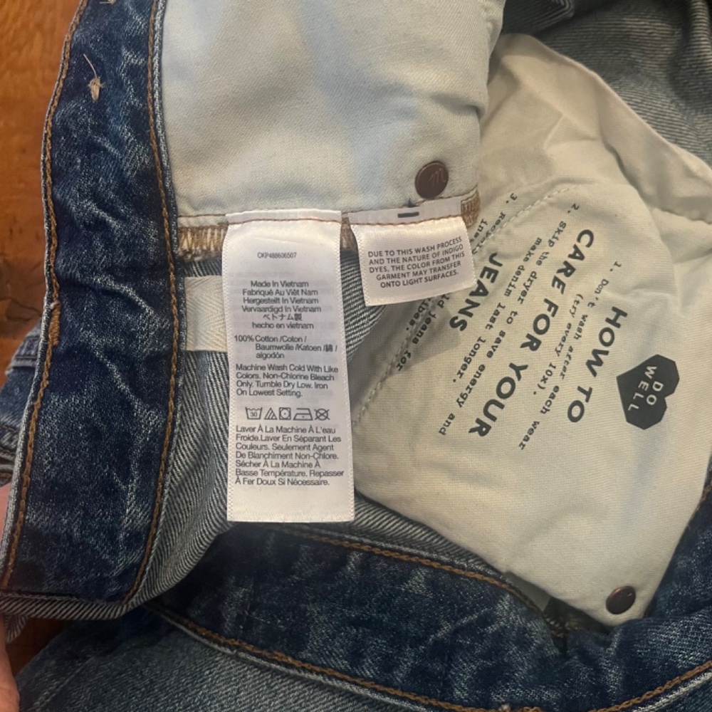 Madewell Indigo Straight Leg Jeans - Picture 9 of 13